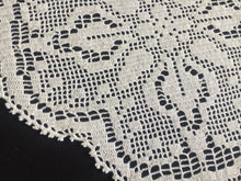 Load image into Gallery viewer, Mary Card Designed &quot;LILY  of the VALLEY d&#39;oyley&quot; Collectable Art Deco Filet Crochet Lace Doily English Chart No 83 (1939)