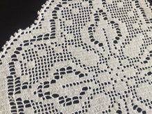 Load image into Gallery viewer, Mary Card Designed &quot;LILY  of the VALLEY d&#39;oyley&quot; Collectable Art Deco Filet Crochet Lace Doily English Chart No 83 (1939)