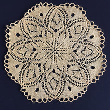 Load image into Gallery viewer, Vintage Hand-Knitted Cotton Lace  Table Centre Doily