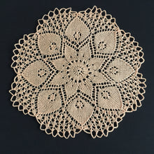 Load image into Gallery viewer, Vintage Hand-Knitted Cotton Lace  Table Centre Doily