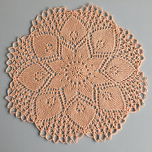 Load image into Gallery viewer, Vintage Hand-Knitted Cotton Lace  Table Centre Doily