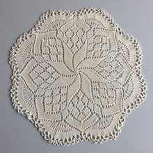 Load image into Gallery viewer, Vintage Hand-Knitted Cotton Lace  Table Centre Doily