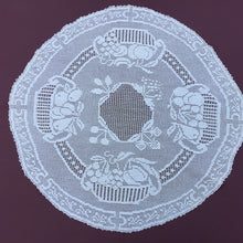 Load image into Gallery viewer, Mary Card &quot;Fruit Set of Luncheon Mats and Centre-Piece &quot; Collectible Vintage Filet Crochet Lace Tablecloth - Chart No. 60