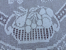 Load image into Gallery viewer, Mary Card &quot;Fruit Set of Luncheon Mats and Centre-Piece &quot; Collectible Vintage Filet Crochet Lace Tablecloth - Chart No. 60