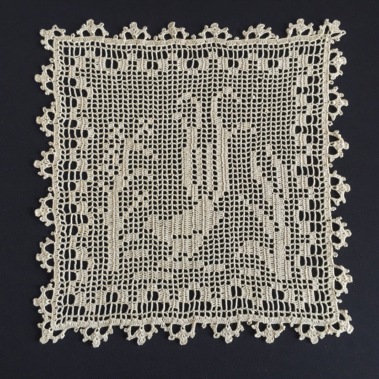 Mary Card Designed "Lyrebirds" Duchesse Set (Chart No 86 - Late 1930s) Extremely Rare Collectible Lace Mats