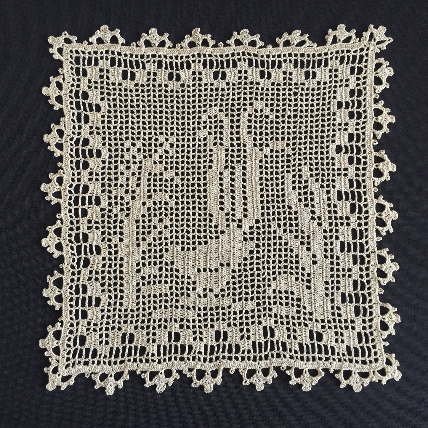 Mary Card Designed "Lyrebirds" Duchesse Set (Chart No 86 - Late 1930s) Extremely Rare Collectible Lace Mats