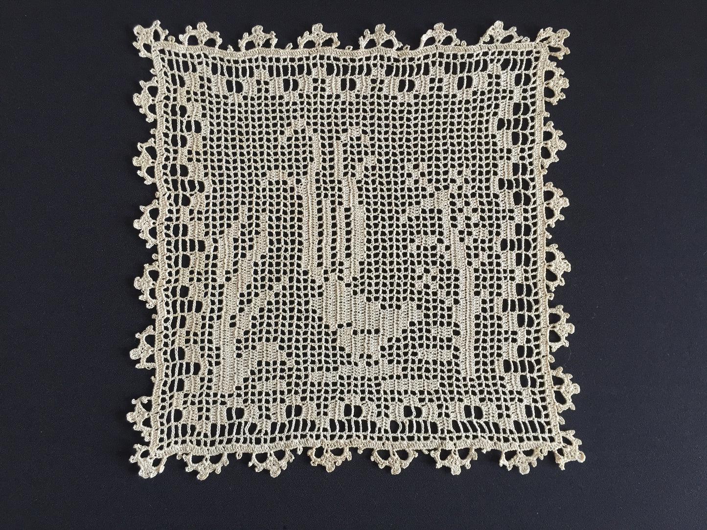 Mary Card Designed "Lyrebirds" Duchesse Set (Chart No 86 - Late 1930s) Extremely Rare Collectible Lace Mats