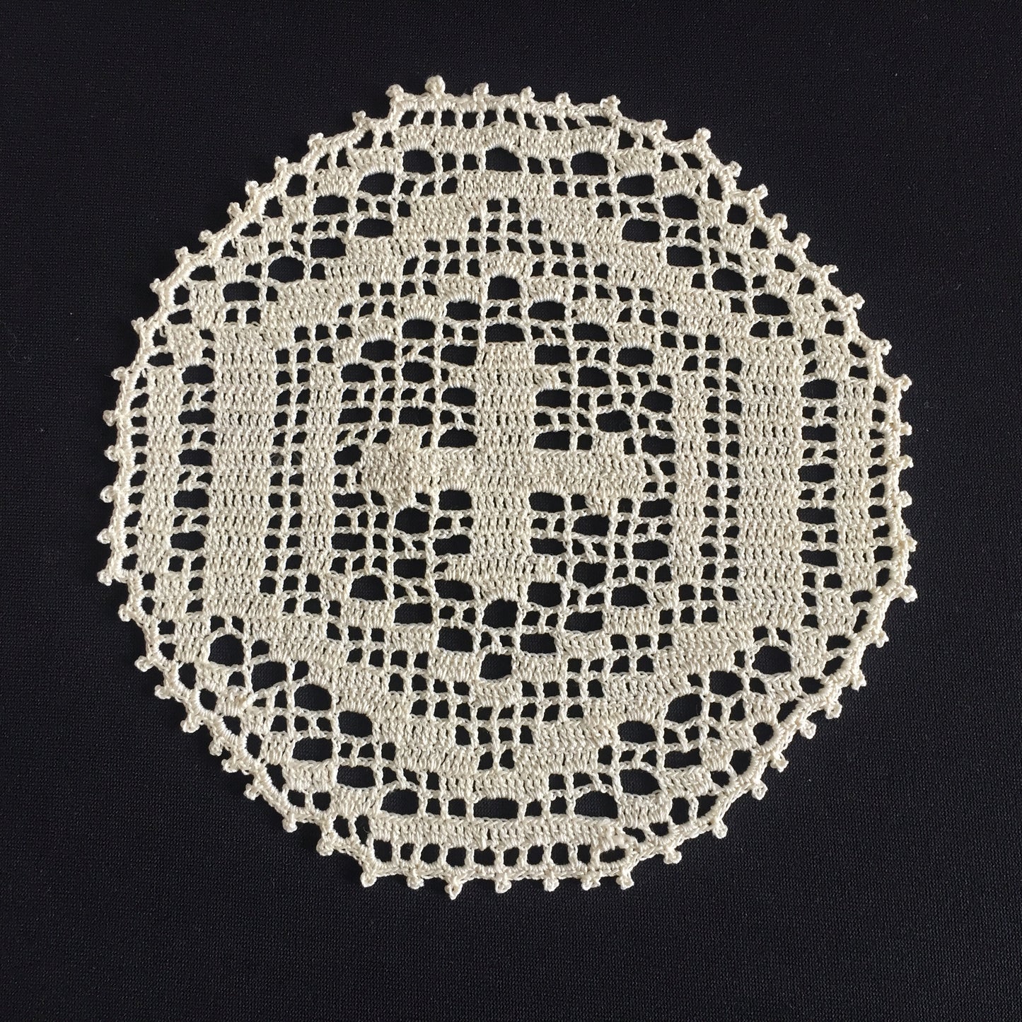 ARABESQUE D'Oyley Mary Card Designed Crochet Lace Doily (USA Chart No 10) Extremely Rare Collectible