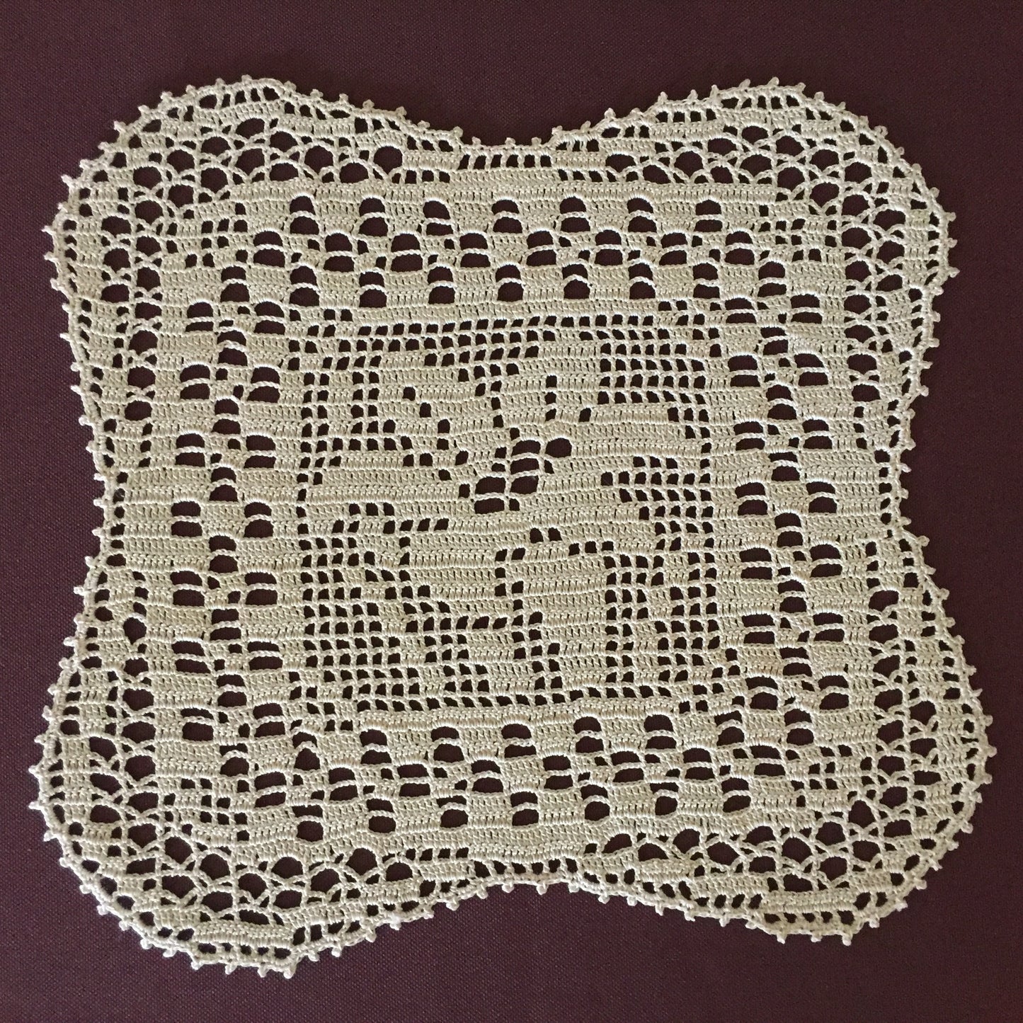 Mary Card "Duchess Set in LILY Design Chart 84 (1930s)" Rare Collectible Art Deco Handmade Crochet Lace