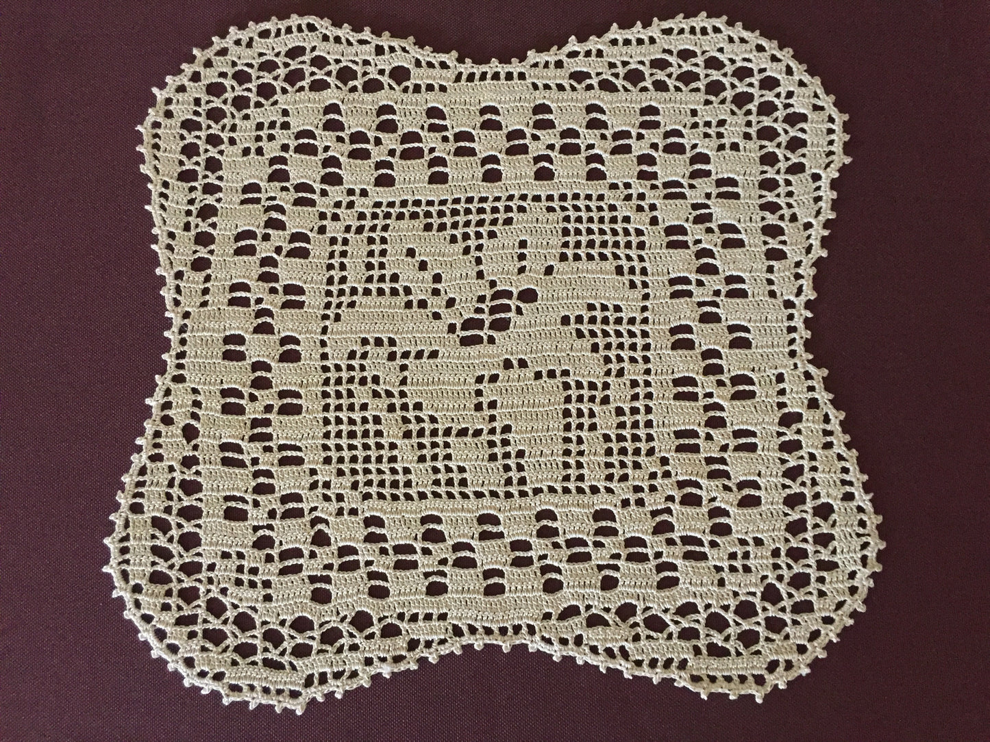 Mary Card "Duchess Set in LILY Design Chart 84 (1930s)" Rare Collectible Art Deco Handmade Crochet Lace