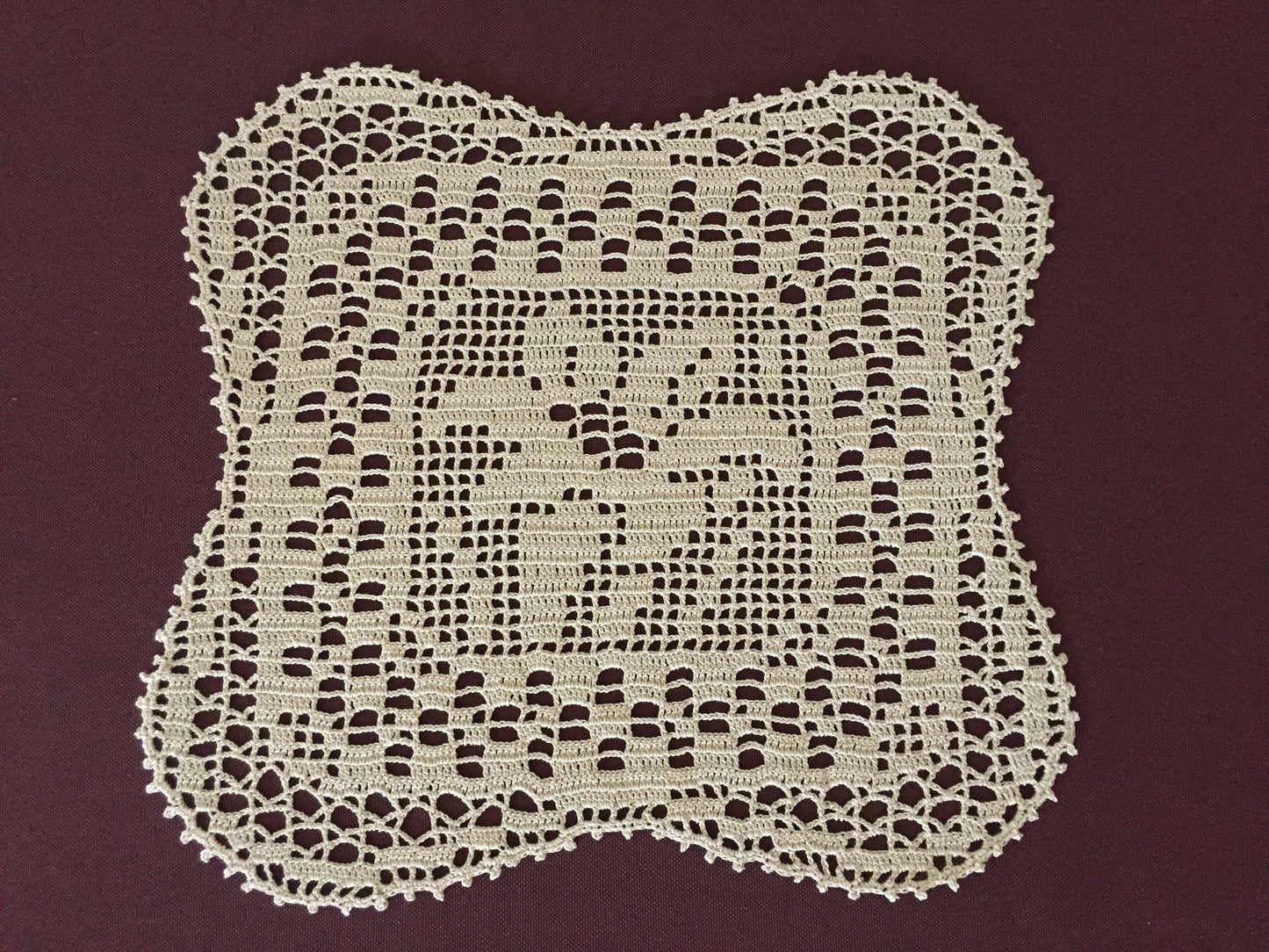 Mary Card "Duchess Set in LILY Design Chart 84 (1930s)" Rare Collectible Art Deco Handmade Crochet Lace