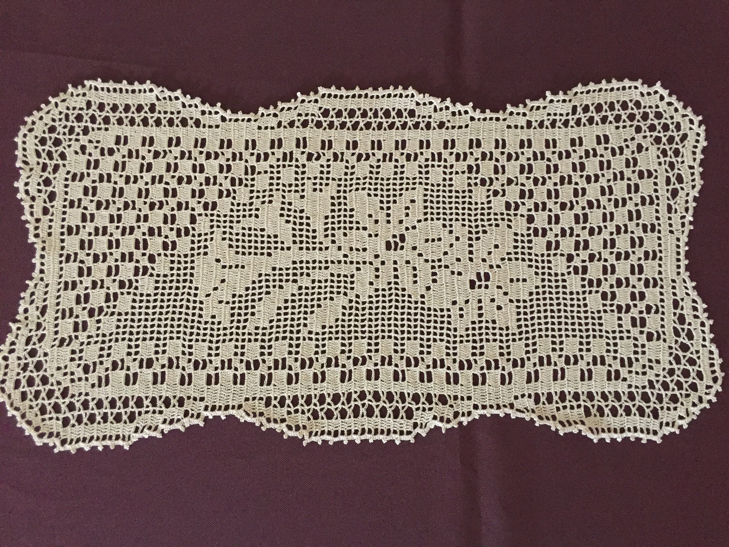 Mary Card "Duchess Set in LILY Design Chart 84 (1930s)" Rare Collectible Art Deco Handmade Crochet Lace