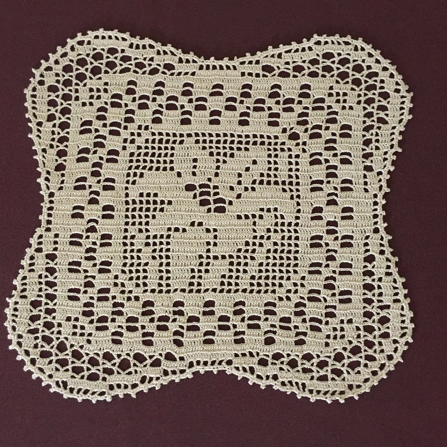 Mary Card "Duchess Set in LILY Design Chart 84 (1930s)" Rare Collectible Art Deco Handmade Crochet Lace