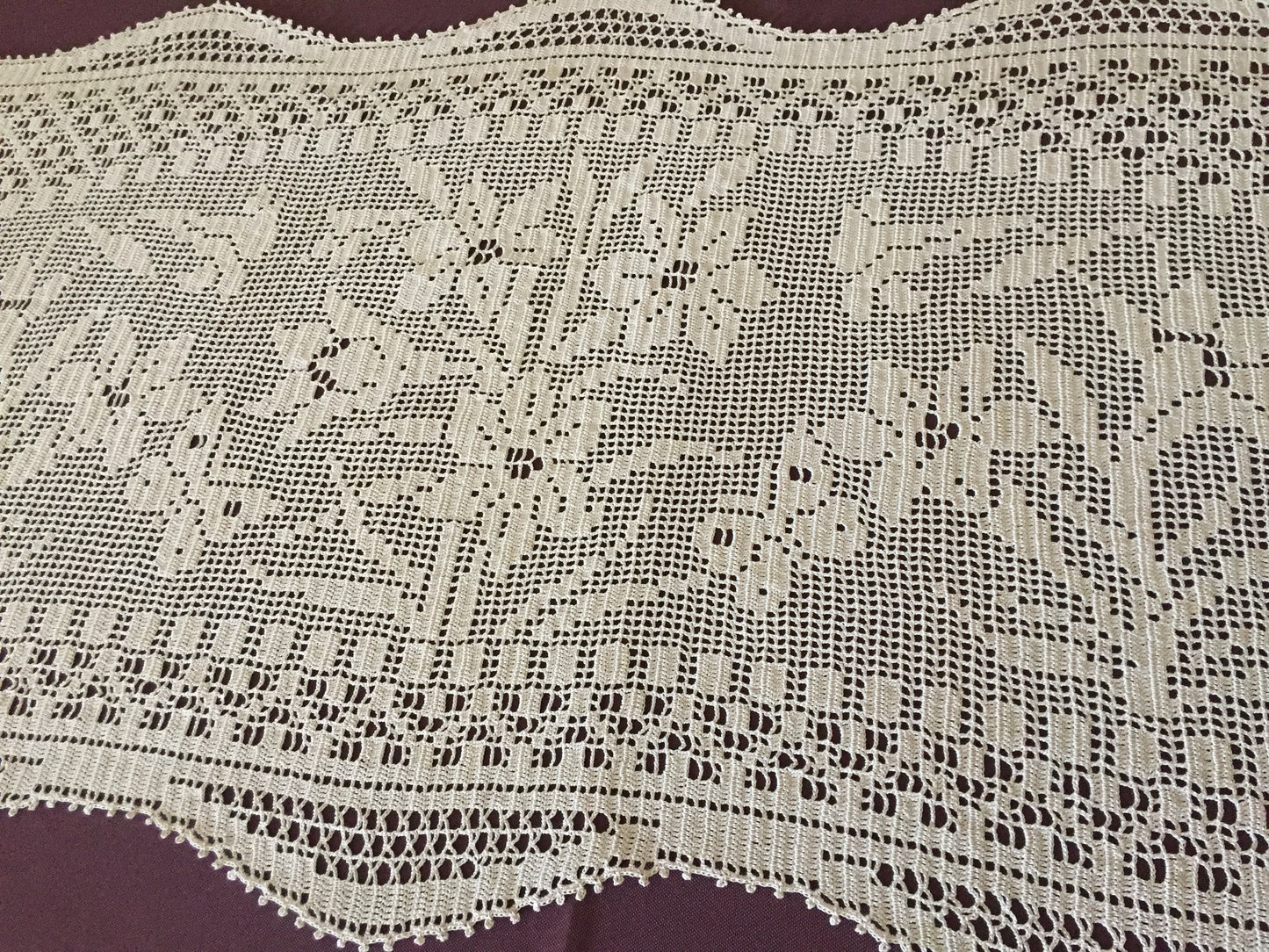 Mary Card "Duchess Set in LILY Design Chart 84 (1930s)" Rare Collectible Art Deco Handmade Crochet Lace