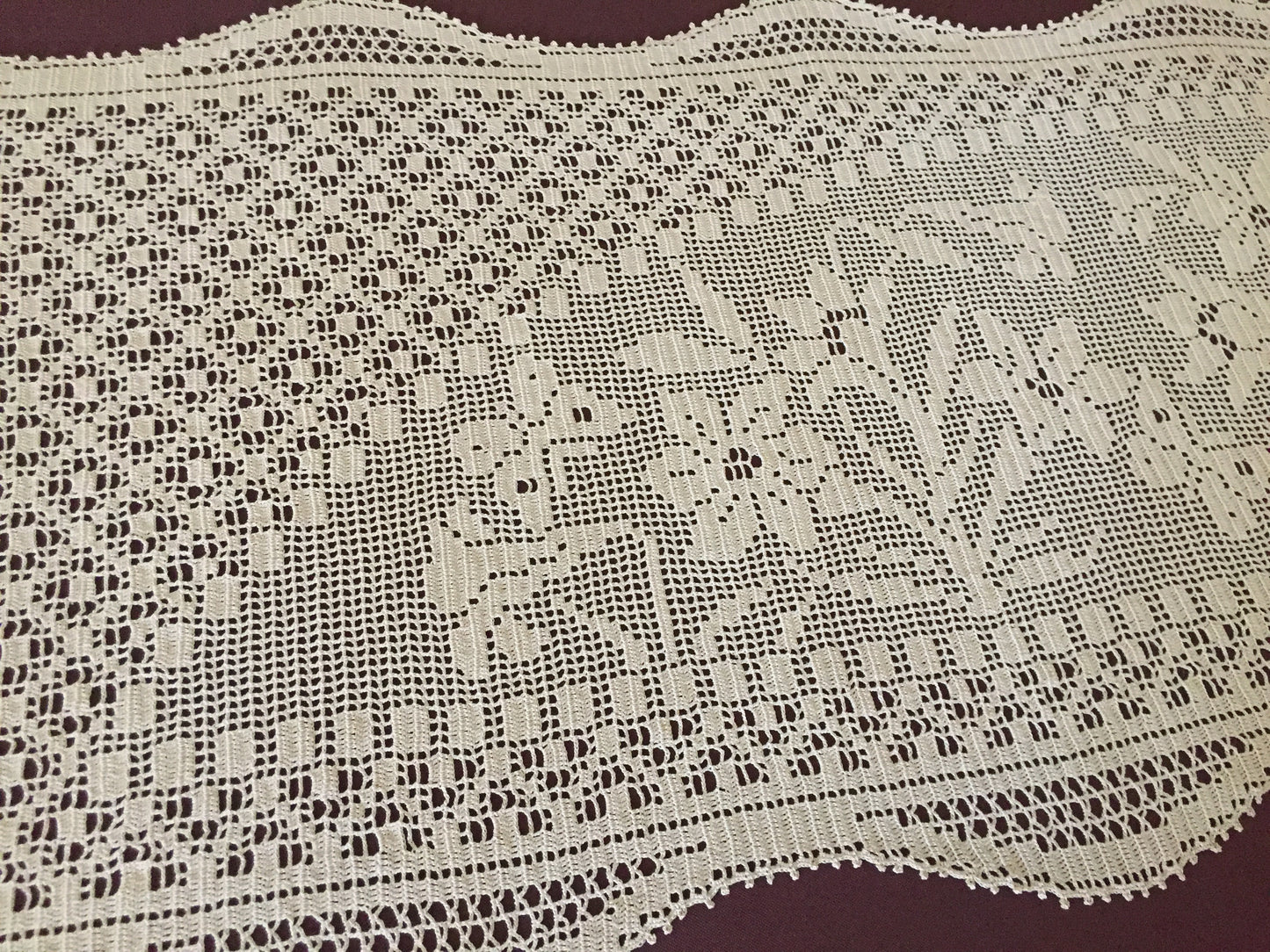 Mary Card "Duchess Set in LILY Design Chart 84 (1930s)" Rare Collectible Art Deco Handmade Crochet Lace