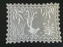 Load image into Gallery viewer, Mary Card Designed &quot;Lyrebirds&quot; Duchesse Set (Chart No 86 - Late 1930s) Extremely Rare Collectible Lace Mats