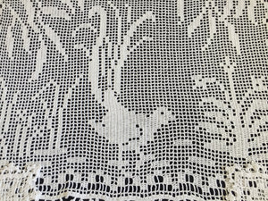 Mary Card Designed "Lyrebirds" Duchesse Set (Chart No 86 - Late 1930s) Extremely Rare Collectible Lace Mats