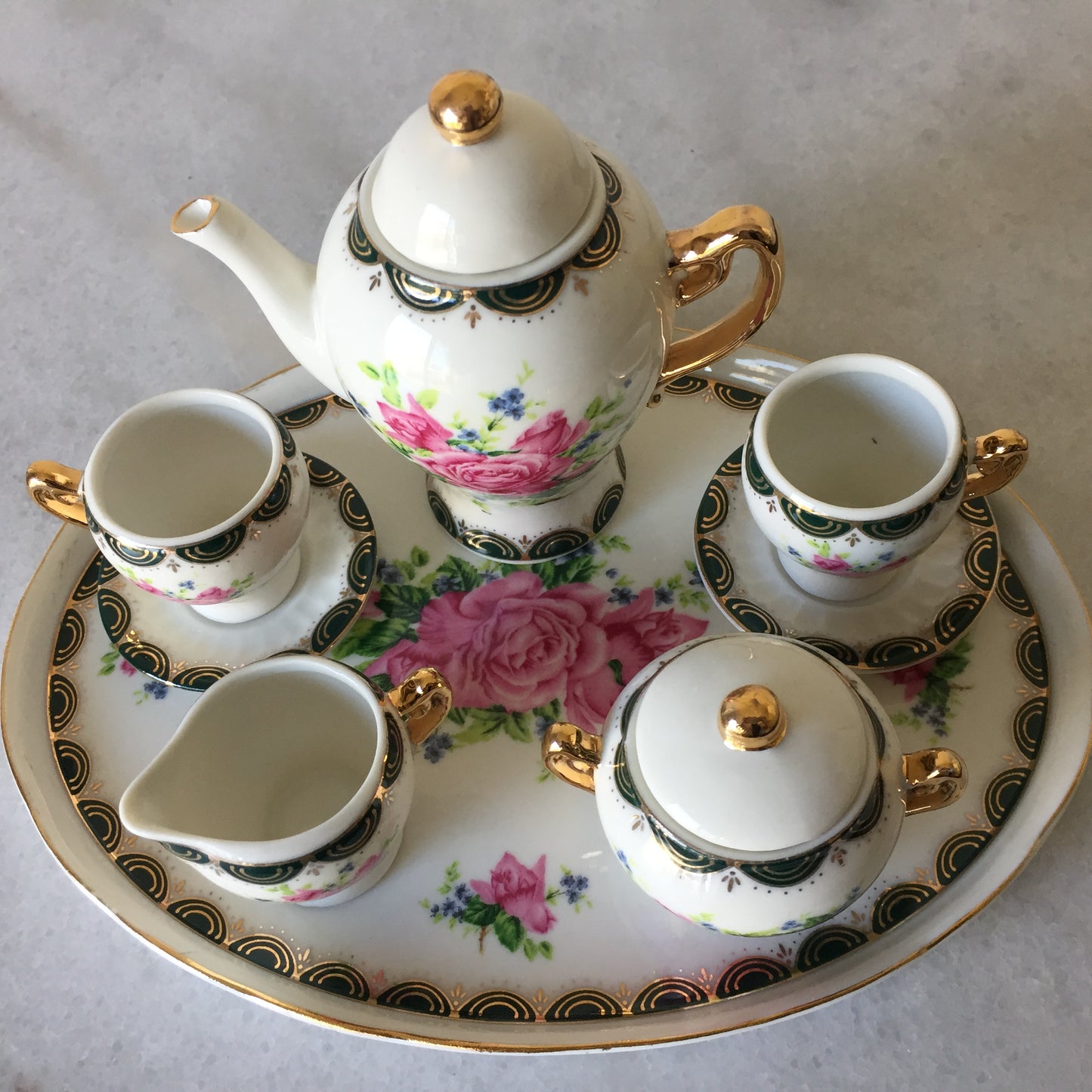 Unity Gifts Dollhouse Miniature Tea Set Collection