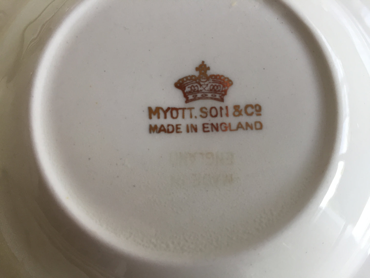 Vintage Myott Son & Co Brevilles Dinner Set Replacements Ivory/Gold Pattern 8465