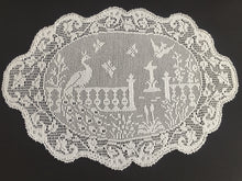 Load image into Gallery viewer, Mary Card Designed Collectible &quot;GARDEN&quot; Oval Tray Cloth (1932 Australian Home Beautiful, 1933 Needlework USA, English Chart No 75)