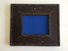 Load image into Gallery viewer, Antique French Photo Frame | Faux Leather Fleur de Lis Pattern