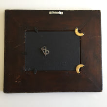 Load image into Gallery viewer, Antique French Photo Frame | Faux Leather Fleur de Lis Pattern