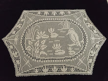 Load image into Gallery viewer, Mary Card Designed Collectible &quot;Pond Lily&quot; (1930s) Vintage Crochet Lace Placemat Doily Chart 80