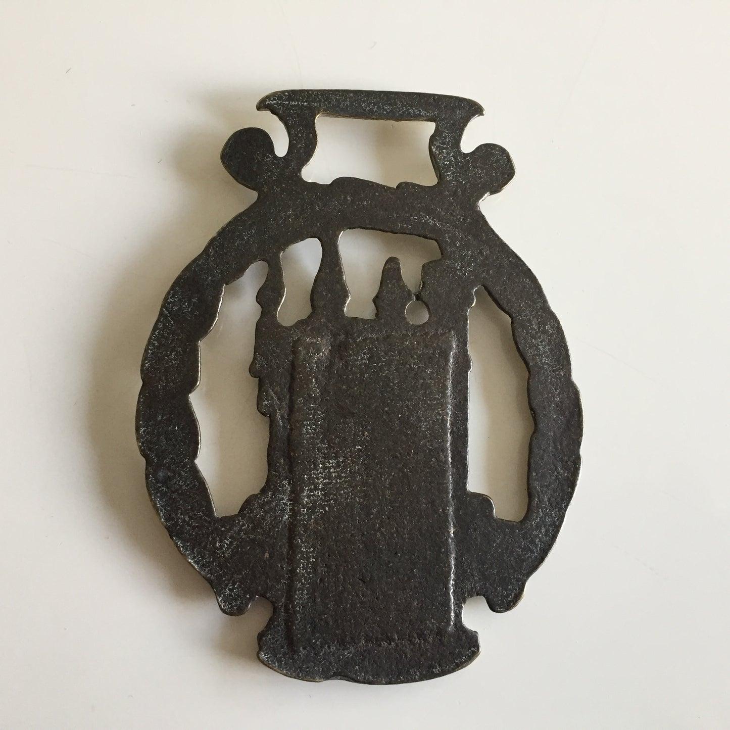 Traditional Scottish Working Draft Horse Protective Brass Harness Talisman Medallion Amulet