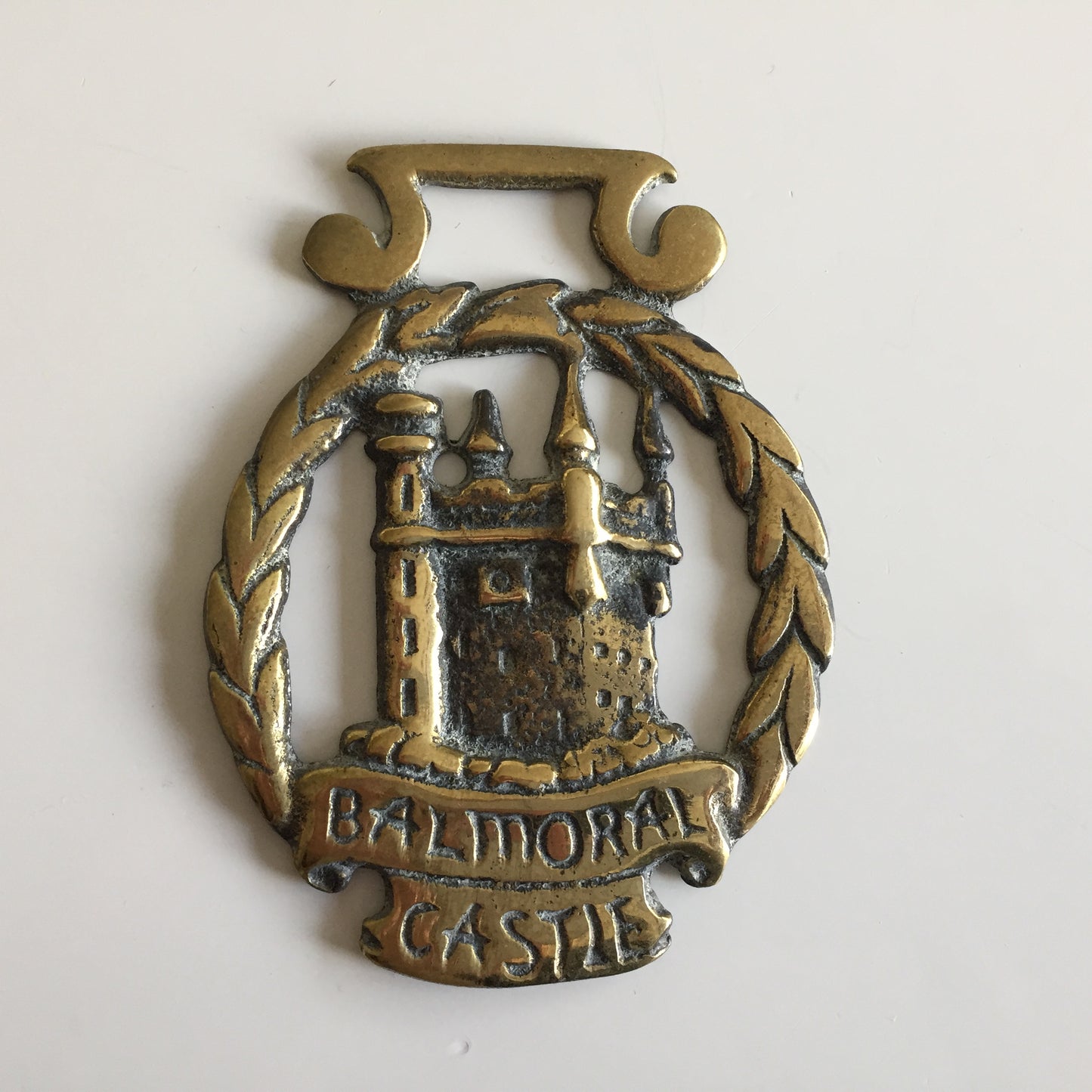 Traditional Scottish Working Draft Horse Protective Brass Harness Talisman Medallion Amulet