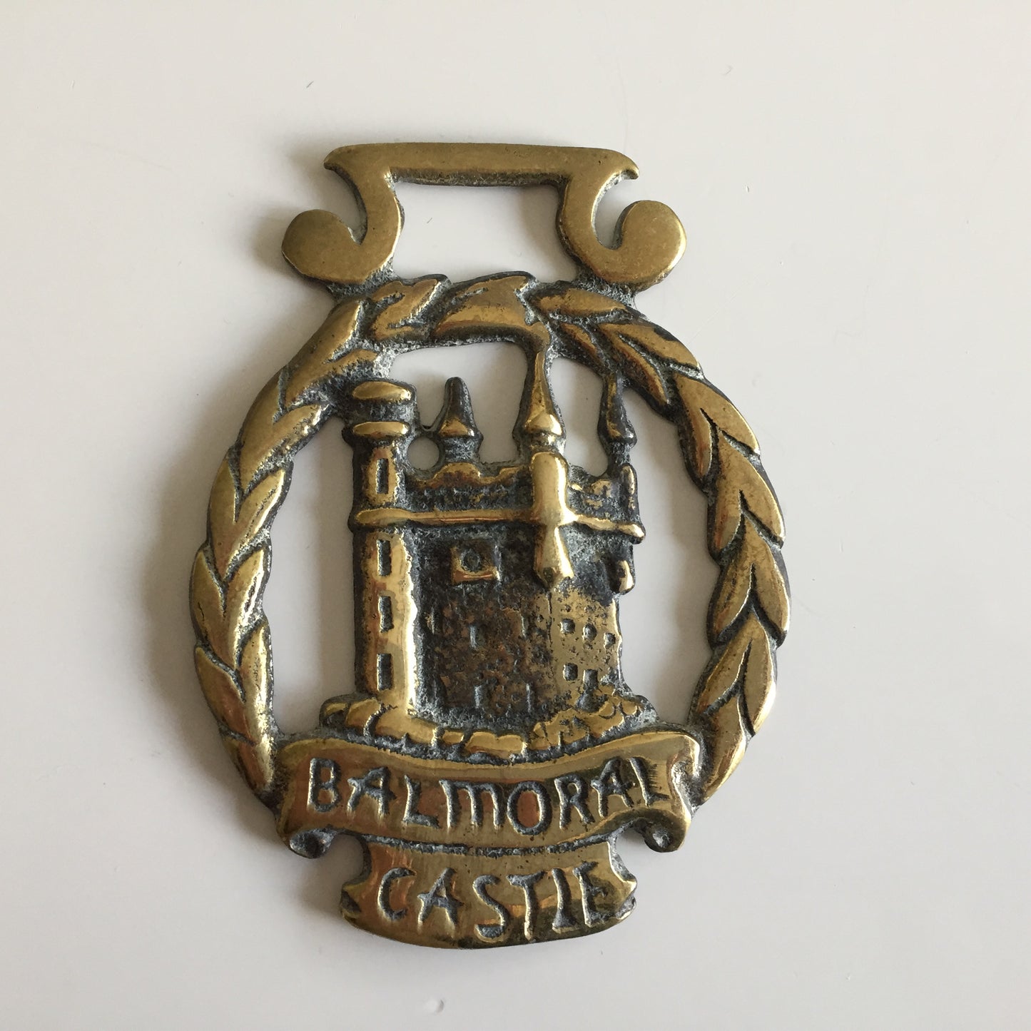 Traditional Scottish Working Draft Horse Protective Brass Harness Talisman Medallion Amulet