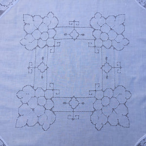 Mary Card "SPRING SONG" Crochet Lace and Linen Collectible Vintage Tablecloth Weldon's Practical Needlework (cca 1930s)