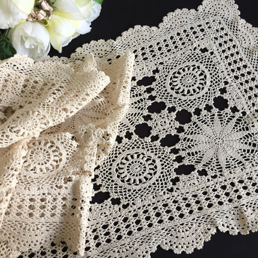 Crochet Lace Table Runner | Handmade Vintage
