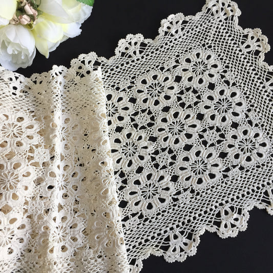 Crochet Lace Table Runner | Handmade Vintage