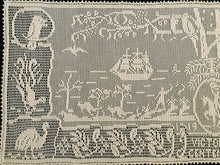 Load image into Gallery viewer, Mary Card Designed 1934 Victorian (Australian) Souvenir of the Centenary Table Runner/Sideboard Cloth
