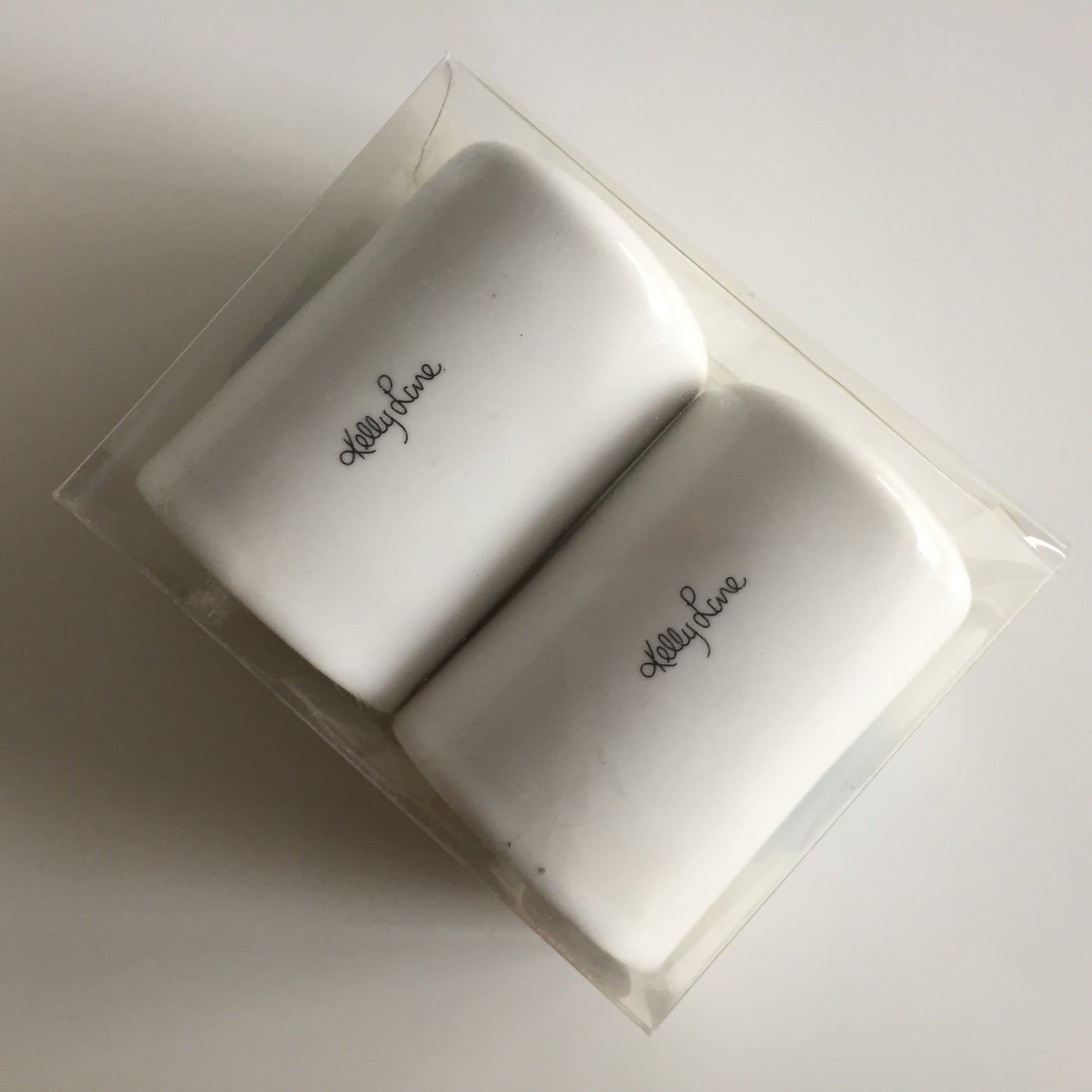 Original Kelly Lane Blue Kombi Salt and Pepper Shakers in Box.