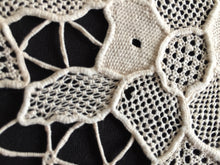 Load image into Gallery viewer, Vintage 15" Beige Venetian Style Burano Needle Lace Doily