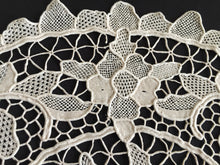 Load image into Gallery viewer, Vintage 15" Beige Venetian Style Burano Needle Lace Doily