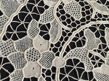 Load image into Gallery viewer, Vintage 15" Beige Venetian Style Burano Needle Lace Doily