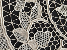 Load image into Gallery viewer, Vintage 15" Beige Venetian Style Burano Needle Lace Doily