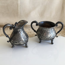 Load image into Gallery viewer, Victorian Antique Silver Plated CJ &amp; Co Creamer and Sugar Bowl Set