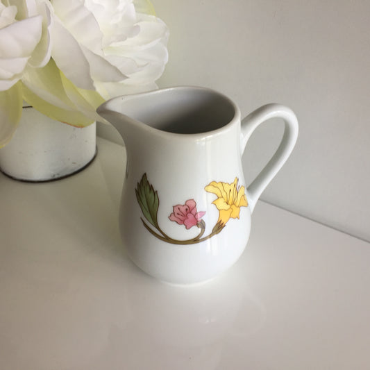 Art Nouveau Floral Pattern Small 250 ml Vintage Creamer Made in France by Pillivuyt