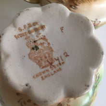Load image into Gallery viewer, Collectible Antique Hand Painted Crown Devon Creamer &amp; Sugar Bowl Set