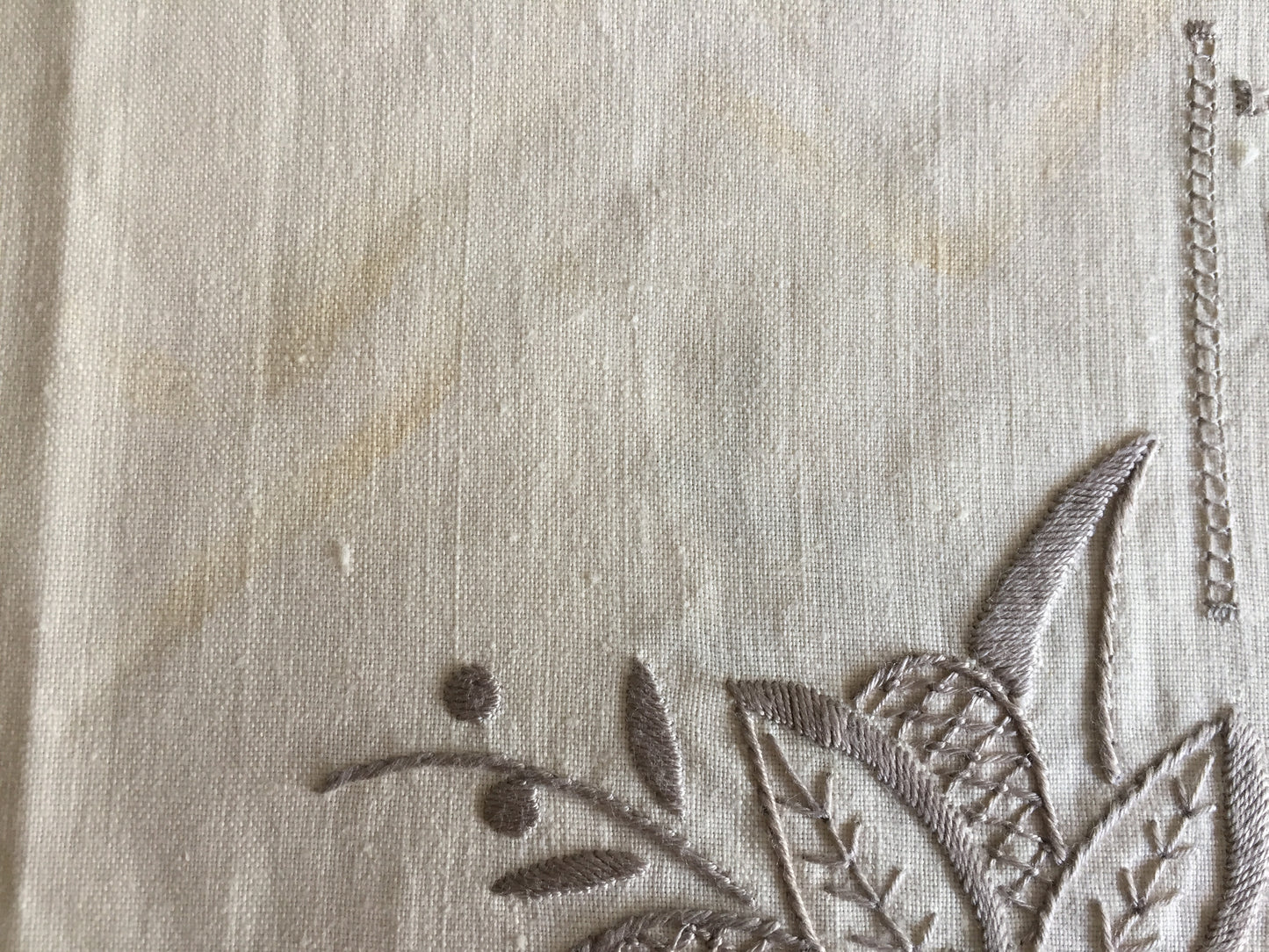 Unused Vintage Madeira Cutwork Handmade Embroidered Supper Cloth