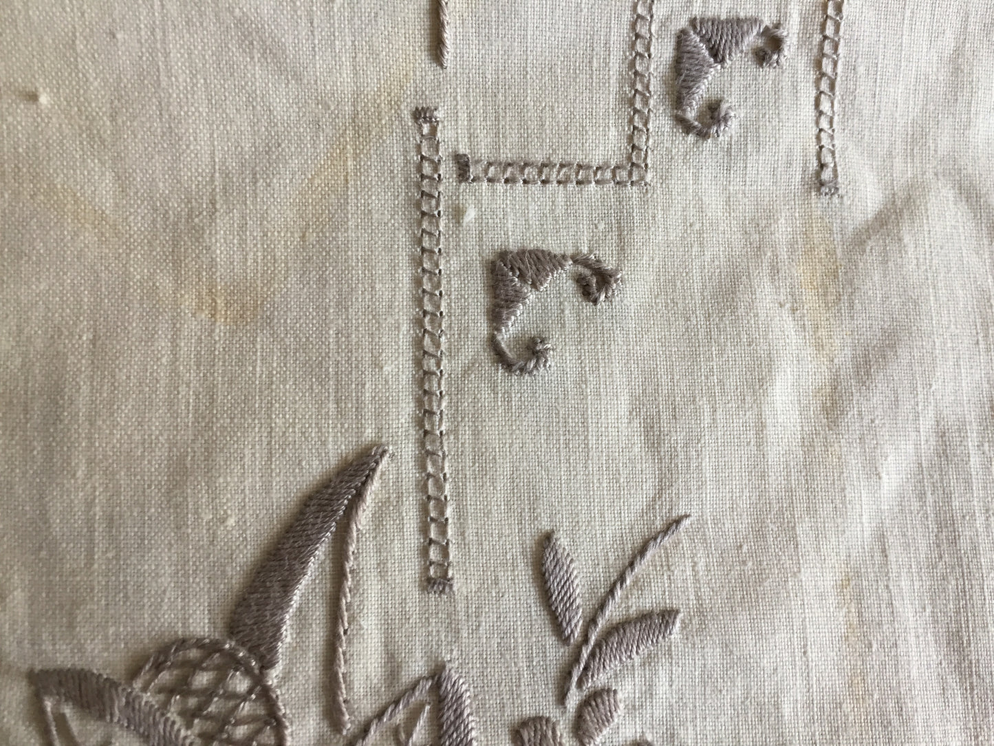 Unused Vintage Madeira Cutwork Handmade Embroidered Supper Cloth