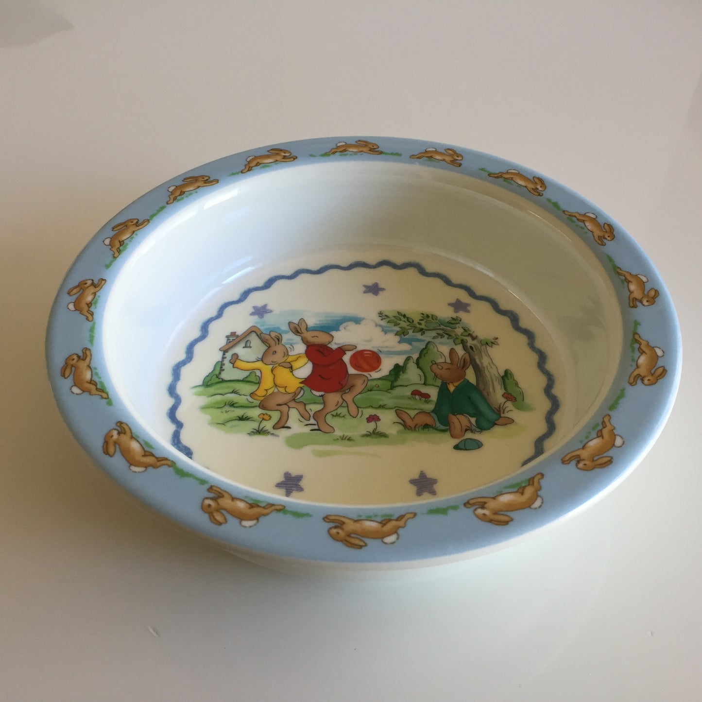 Vintage Royal Doulton Bunnykins Melamine Children's Bowl / Plate