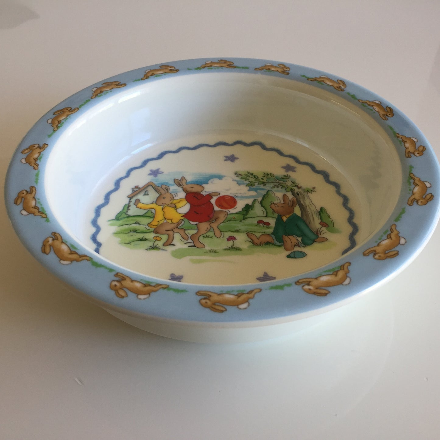 Vintage Royal Doulton Bunnykins Melamine Children's Bowl / Plate