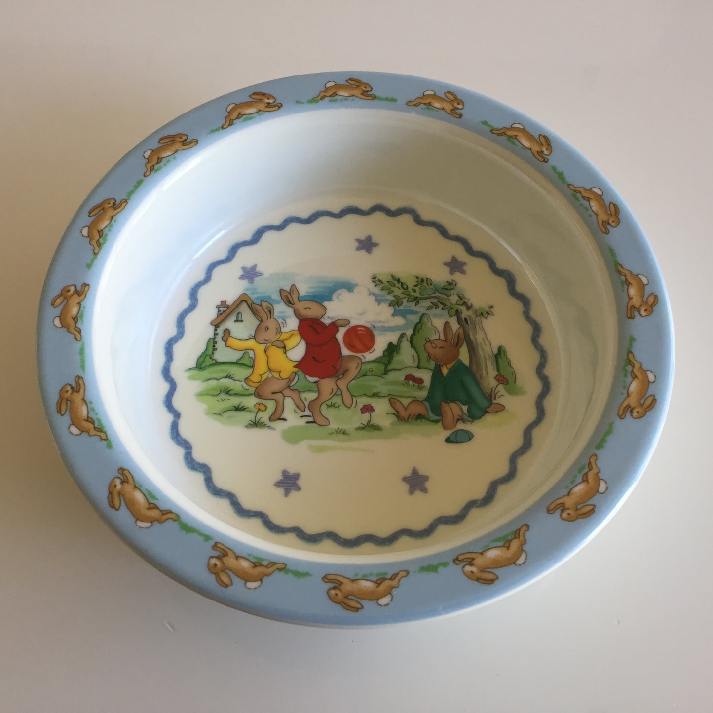 Vintage Royal Doulton Bunnykins Melamine Children's Bowl / Plate