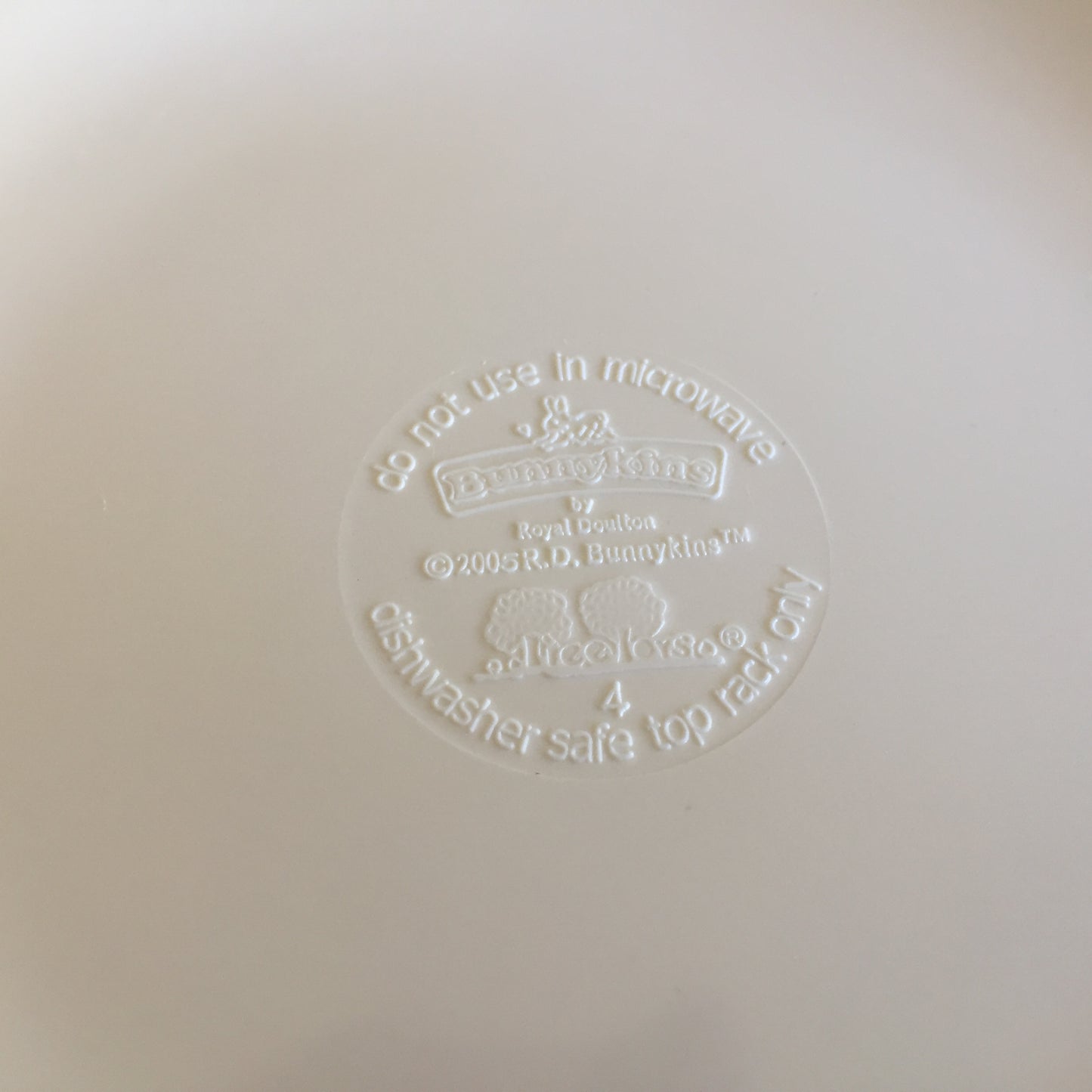 Vintage Royal Doulton Bunnykins Melamine Children's Bowl / Plate