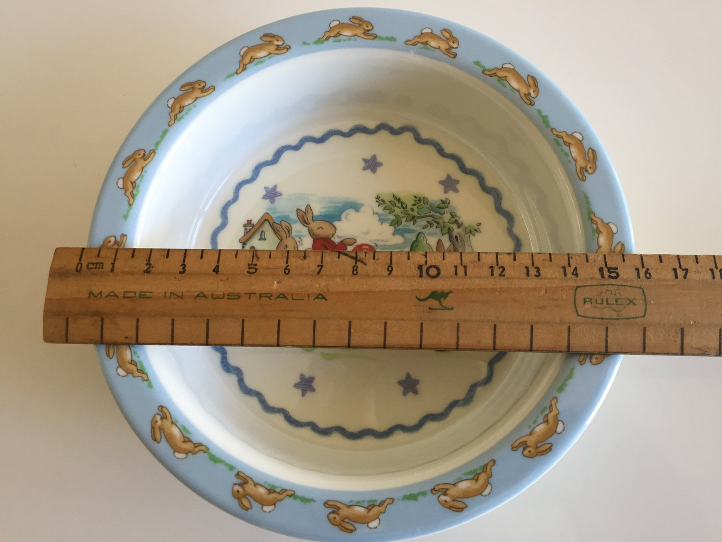 Vintage Royal Doulton Bunnykins Melamine Children's Bowl / Plate