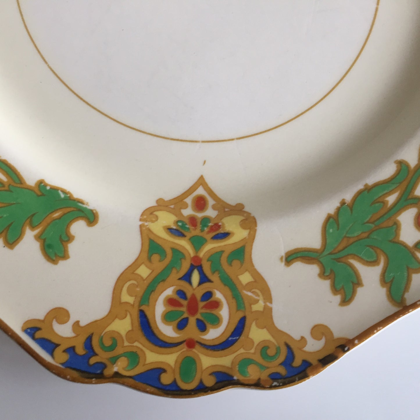 Art Deco Cairo | Minerva Floral 9" Plate by John Maddock & Sons England